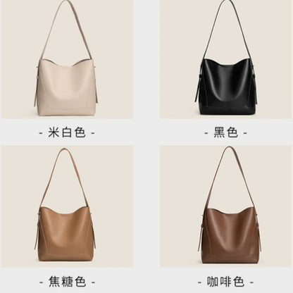 2025 New Fashion Women's Tote Bag High-end Large Capacity Bucket Bag Soft Leather Multifunctional Practical Crossbody Bag Cabas