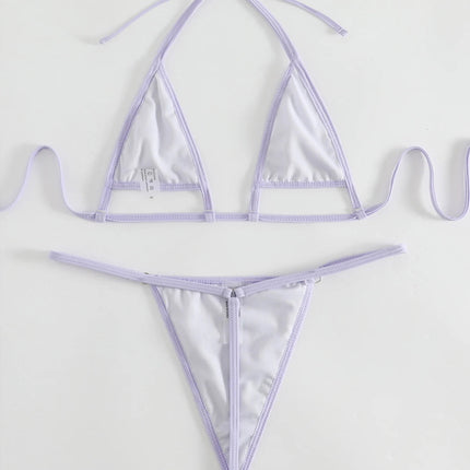 Nuovo rugoso estremo Mini Micro perizoma Bikini donna costumi da bagno femminile costume da bagno due pezzi Bikini bagnante costume da bagno Swim K4827 platinumshop