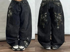 Nuovi Jeans Baggy Oversize con Ricamo a Motivo Tigre, Stile Y2K, Gotico, Harajuku, Hip Hop, Pantaloni Larghi Casual Femminili