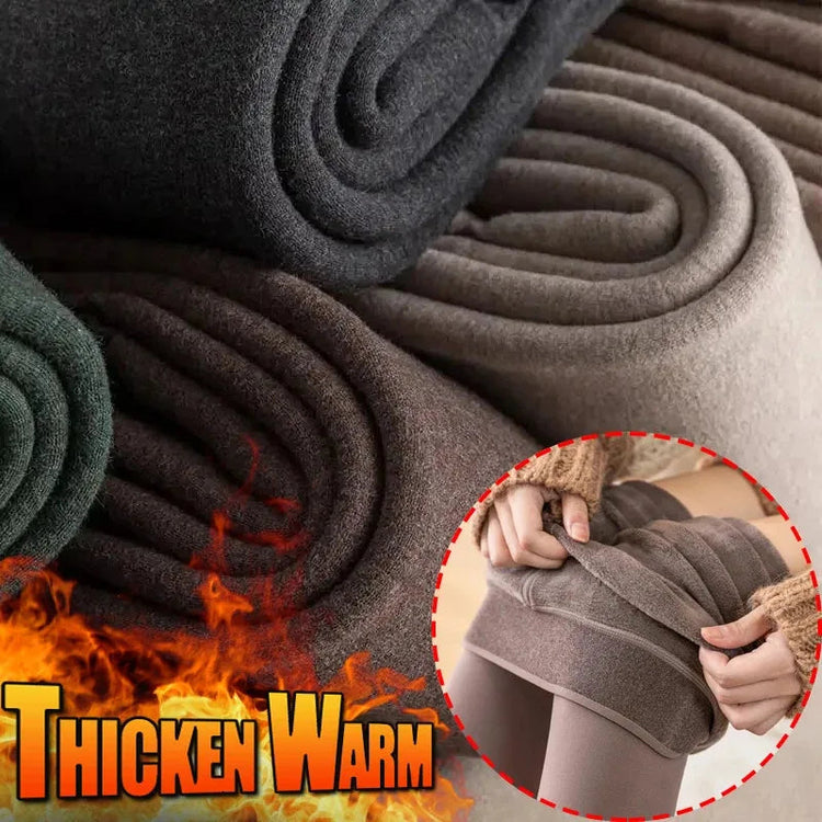 Colorful Fleece Lined Tights Women Winter Thermal Pantyhose Polar Skin Black Effect Stockings Leg Warmers Thick Opaque Leggings PlatiNum