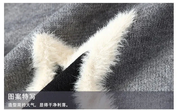 Winter Men Streetwear O-neck Knitted Pullovers Outwear Casual Sweaters New Fashion Man Loose Pullovers Sweaters Male Clothing