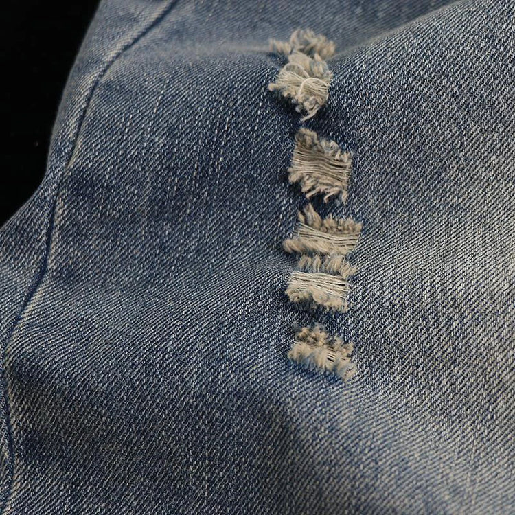 Primavera nuova corea moda Patch disegni cartone animato ricamo Jeans larghi da donna vita elastica pantaloni Casual in Denim di cotone Harem V987