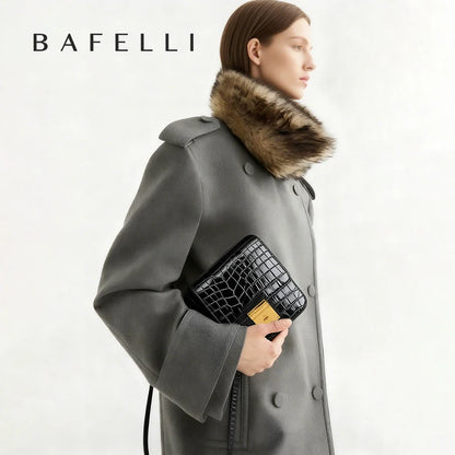 BAFELLI DONNE BORSE MODA 2025 IN PELLE MINI BOXY BAG CROSSBODY DESIGNER ORIGINALE Lusso Spalla SCHEDA MESSENGER FEMALE