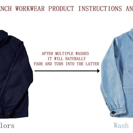2026 Spring Round Collar Mole Skin French Four Bag Workwear Jacket Heavy Duty Washed Vintage Styleouter Garment Loose Fit Coat