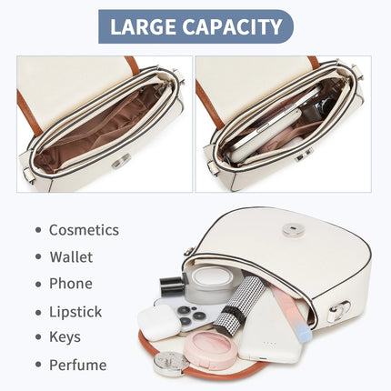 Miss Lulu Ethno-shoulder bag PU leather with Corduroy Detail & Adjustable Strap, Blue-Beige PlatiNum