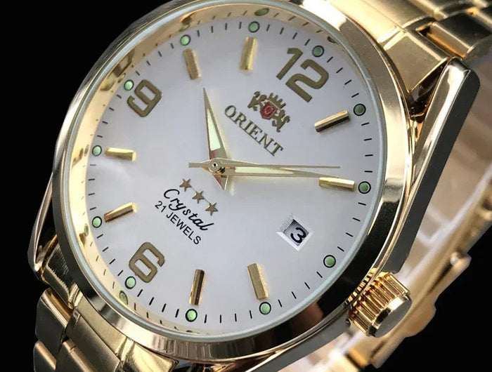 Orient Double Lion Classic Watch Series Orologio da uomo con cinturino in acciaio inossidabile Tourbillon meccanico automatico multifunzione di lusso platinumshop