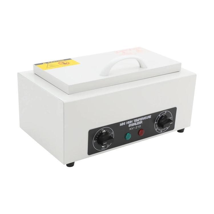 Metal Cleaning Machine High Temperature Sterilizer 300W 2L 122-428℉ Timer Dry Heat Stainless Steel for Nail Salon Clinic Lab Can Be Used In Clinics Hair Stores Nail Salons Beauty Salons Laboratories Etc
