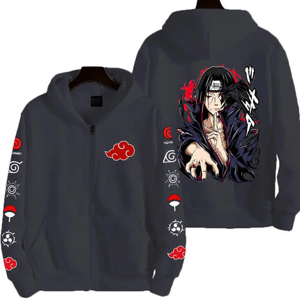 Uchiha Itachi Naruto Nikkan 2026 New Fashionable Harajuku Men's Trendy Casual Sweatshirt Men's Couple Style Coat