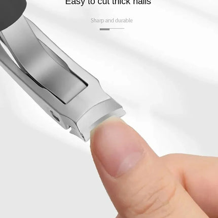 Heavy‑Duty Nail Clippers with Wide Jaw Opening, Inclined Arc Blade Nail Cutter for Thick Hard Fingernails & Toenails, Household Manicure Pedicure Tool
