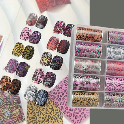 10 Rolls 4x50CM Black White Lace Transfer Nail Sticker Sexy Flower Lace Nail Art Transfer Foils Paper for DIY Manicure Decals*@# 2028
