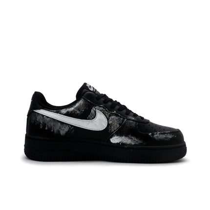 Nike Air Force 1 Night Legend Black Pu Low top Skateboard Shoes Unisex Absolute Black