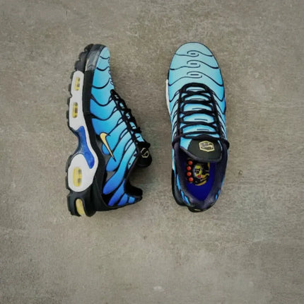 Nike Air Max Plus TN Men's Black Hyper Blue Gradient Fashion Classic Air Cushion Daily Jogging Commute Sneakers BQ4629-003