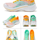 ONEMIX Scarpe da corsa con piastra in carbonio per uomo Assorbimento degli urti Scarpe sportive ultraleggere Rimbalzo Scarpe da ginnastica da maratona per donna all'aperto PlatiNum