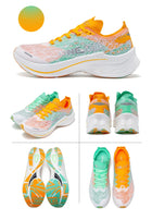 ONEMIX Scarpe da corsa con piastra in carbonio per uomo Assorbimento degli urti Scarpe sportive ultraleggere Rimbalzo Scarpe da ginnastica da maratona per donna all'aperto PlatiNum