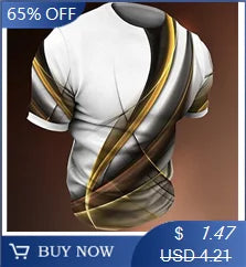 T-shirt homme imprimée en 3D, tissu tricoté en polyester, col rond, coupe régulière, t-shirt de sport à motif respirant, haut de fitness décontracté d'été