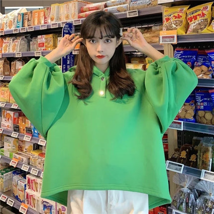 Autumn Women Cartoon Dinosaur Horn Cap Hoodies Harajuku Sweatshirts Cute Front Short Back Long Halloween Dragon Shape Pullovers