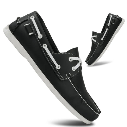 Scarpe mocassini da uomo alla moda con punta a grembiule, comode antiscivolo per passeggiate all'aperto, viaggi, primavera ed estate