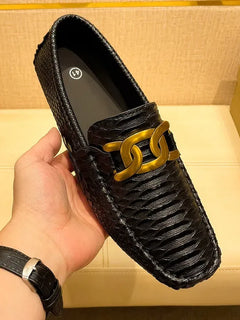 YRZL mocassini uomo scarpe Casual scarpe pigre fatte a mano mocassini da uomo mocassini traspiranti Slip on Big Size 48 mocassini da guida per uomo