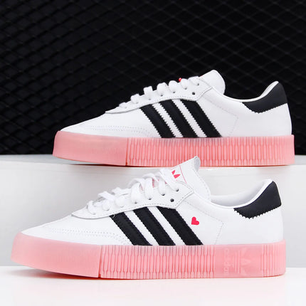Scarpe da ginnastica casual con plateau da donna Adidas ufficiale autentiche SAMBA ROSE EF4965