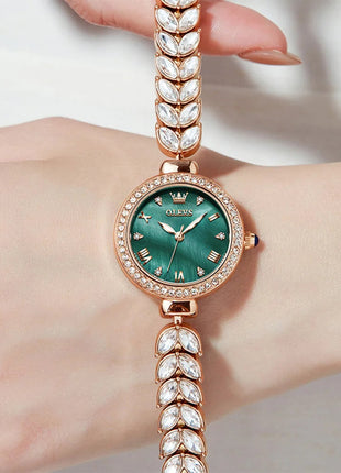 OLEVS 9971 orologio al quarzo per donna scala romana abito elegante orologio da donna moda impermeabile luminoso orologio a mano di lusso originale platinumshop