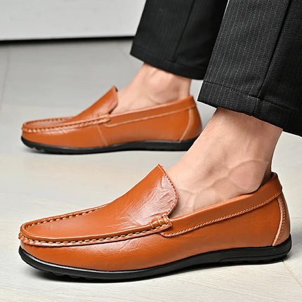 Scarpe Casual da Uomo in Pelle PU, Nuovi Arrivi, Mocassini Leggeri e Comodi, Scarpe da Guida e da Cerimonia, Slip-On