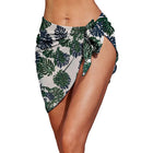 Costumi da bagno da donna sarong corti copricostume da spiaggia Bikini avvolgente gonna corta trasparente sciarpa in Chiffon coprispalle per costumi da bagno platinumshop