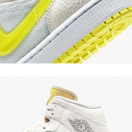 Scarpe da basket medie Nike originali Air Jordan 1 Mid AJ1 Lakers DB2822-107 platinumshop