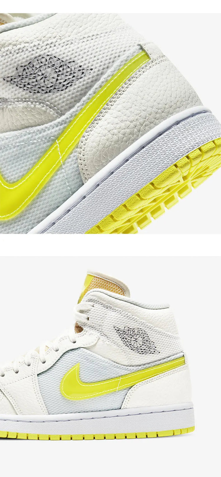 Scarpe da basket medie Nike originali Air Jordan 1 Mid AJ1 Lakers DB2822-107 platinumshop