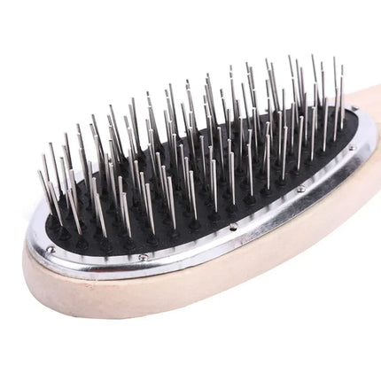 Professional Brush For Wig Anti Static Steel Comb for Tangle Hair Extensions Training \;[-