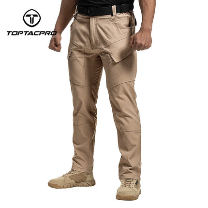 TOPTACPRO Men's Flex Ripstop Water-Resistant Lightweight Stretch Cargo Trousers for EDC Outdoor Work Hiking 8201