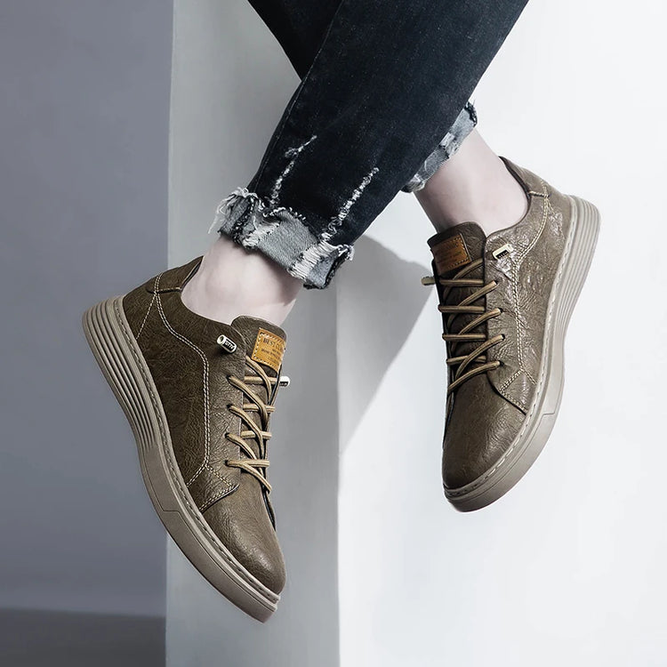 Italian Brand Black Genuine Leather Oxford Shoes UNISEX Casual Shoes Lace Up Flat Sneakers  Luxury Shoes for Men Big Size: 36-47