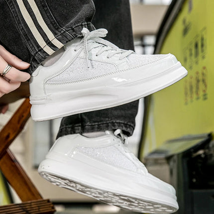 New Men Skateboard Shoes Platform Trend Sport Shoes Women Sneaker Sequin Shoes for Men Chaussure Homme Female Sneakers
