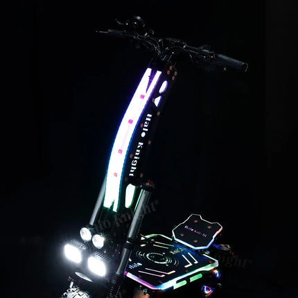 Halo Knight T107Max Scooter elettrico per adulti 14 pollici Off road Pneumatici E-Scooter per uomo 4000W 72V 50 AH Pieghevole City EScooter