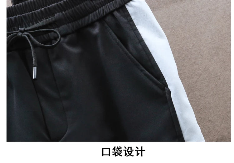 Autumn Casual Men Sets Two Pieces Fashion Korean Trend Hooded Jacket + Pants Spring Sweatshirt Sportswear Man Suit