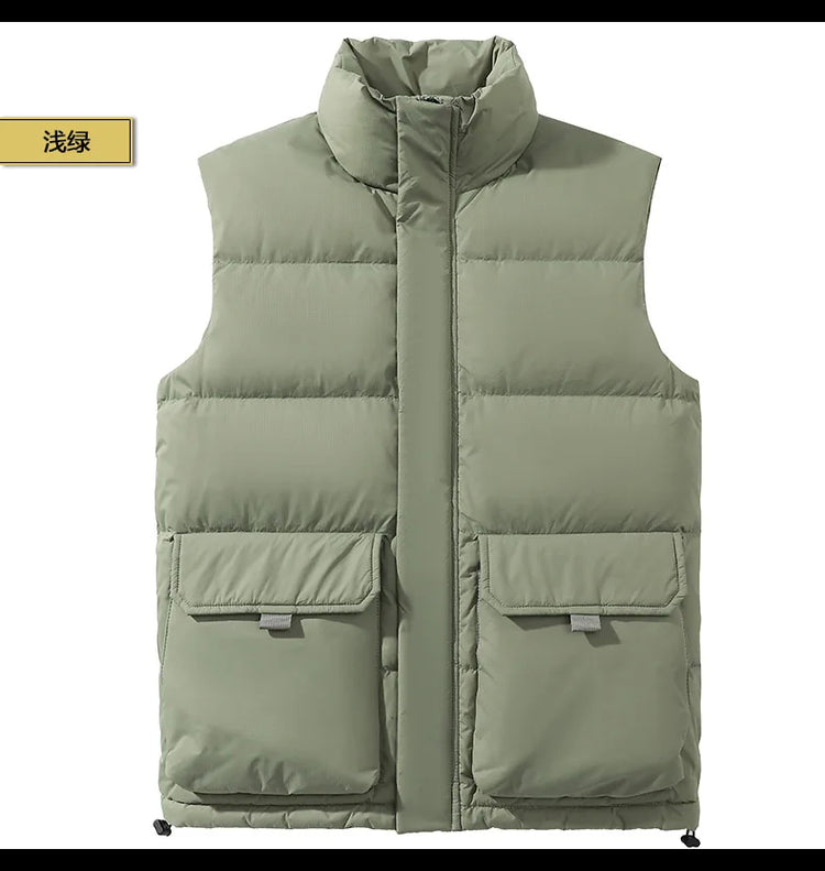 90 New Standard Down Jacket - Men's and Women's Matching Down Vest, Warm Coat, Sleeveless Down Jacket Workwear Coat