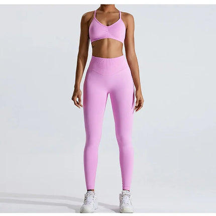 Seamless Women Solid Color High Waist Yoga Pants Sexy Hip-lifting Tight Sports Pants Women Push Up Fitness Workout Yoga Leggings PlatiNum