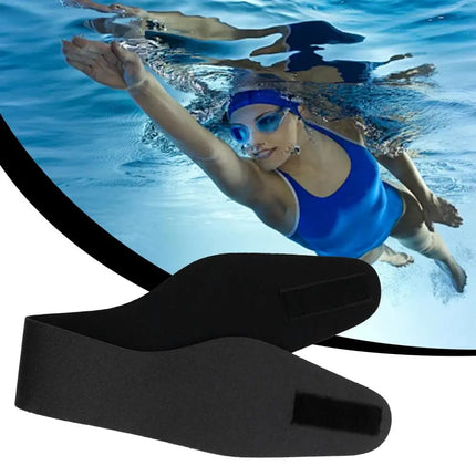 Kids and Adults Swimming Headband, Adjustable Waterproof Ear Band for Swimming and Diving, Ear Protection
