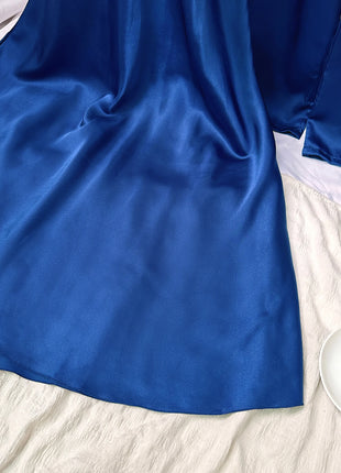 Set da notte in raso da 5 pezzi abito sottoveste in pizzo Cami Top pantaloncini con volant pantaloni da salotto pigiameria da notte da donna