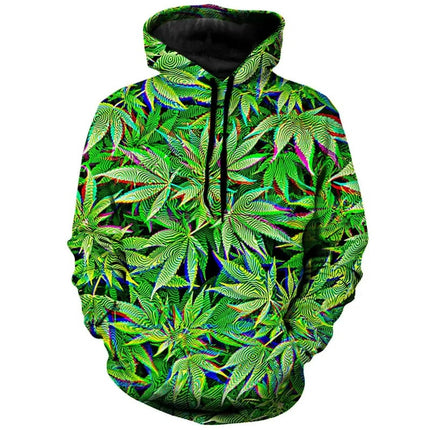 Leaf Graphic Leaves 3D Print Hoodies Men Women Casual Fashion Hooded Sweatshirts Hoodie Tracksuits Pullovers Tops Man Clothing