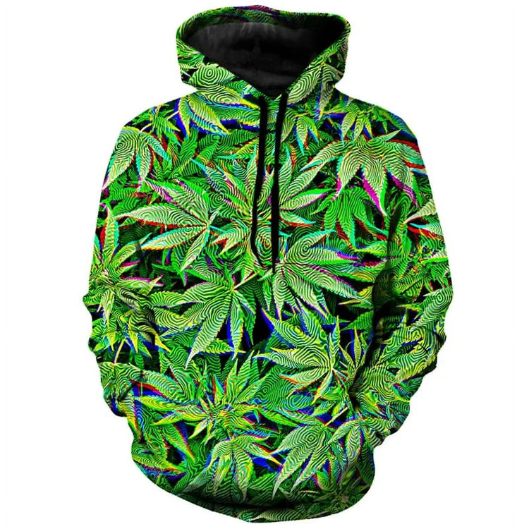Leaf Graphic Leaves 3D Print Hoodies Men Women Casual Fashion Hooded Sweatshirts Hoodie Tracksuits Pullovers Tops Man Clothing