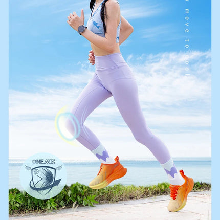 ONEMIX Scarpe da corsa per uomo Allenamento atletico Scarpe da tennis sportive da uomo Scarpe da ginnastica da passeggio resistenti all'usura antiscivolo per esterni PlatiNum