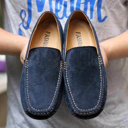 Mocassini da uomo in pelle scamosciata di lusso 2022 scarpe casual da uomo scarpe da barca fatte a mano da uomo Slipon scarpe da guida mocassini maschili Zapatos