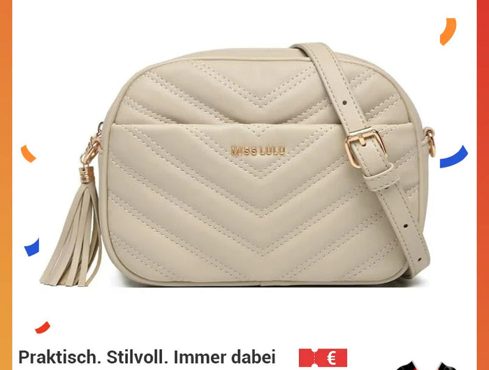Miss Lulu WOMEN'S shoulder bag Tassel Small Crossbody Bag Elegant Golden Hardware handbag For WOMEN'S PlatiNum