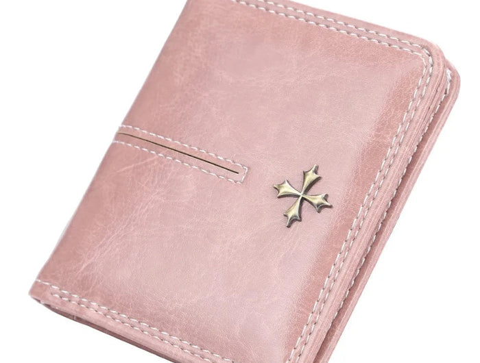 Zipper Mini Women Wallets New Fashion PU Leather Vertical Square Shape Quality Female Purse Card Holder Wallet Coin Purses PlatiNum