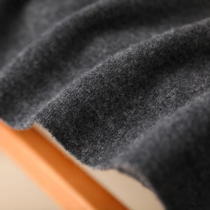 Autumn Winter Women Wool Skirt Elastic Waist Mini Slim Fit Cashmere Skirts 100% Merino Wool Knitted Office Lady Above Knee Dress PlatiNum