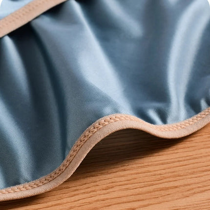 3 pezzi LORIEN CREST Slip bikini triangolari da uomo in raso di seta di lusso, traspiranti, ultra morbidi, comodi, sexy, intimo maschile