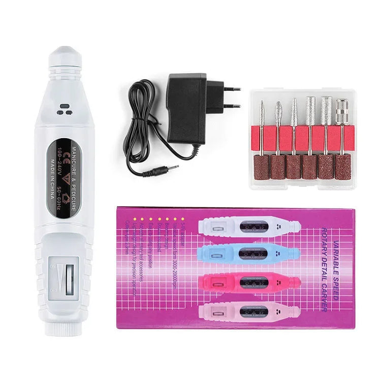 Pen‑Form Manicure Pedicure Grinding Machine Compact Electric Nail Polisher Drill For Daily Nail Grooming And Diy Hand‑Made Nail Creation