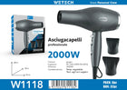 1600W Foldable Portable Hair Dryer, 100‑240V Dual‑Voltage Travel Blow Dryer with Cold Air Setting & Hanging Loop, Compact for Home and On‑the‑Go Hair Styling