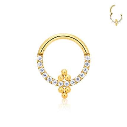 G23 Titanium Piercing Nose Ring Body Jewelry Hoop earings ASTM F136 Cartilage Tragus Diaphragm Titanium Hing PlatiNum