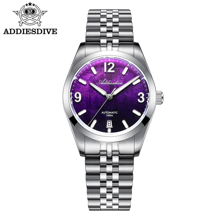 ADDIESDIVE 2026 New Watch 39mm AD2547 Luxury Sapphire Automatic Watch Men Mechanical 8215 BGW9 Luminous 100m Diving Waterproof